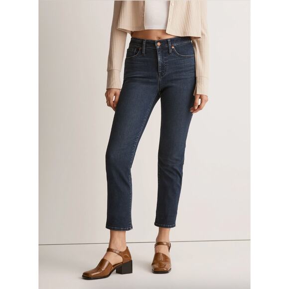 Madewell Denim - MADEWELL Mid-Rise Stovepipe Jeans in Dahill Wash // 25